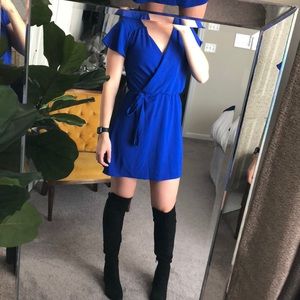 Blue wrap dress NWT